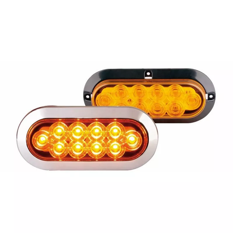 Luce per rimorchio ambra ovale da 6 pollici