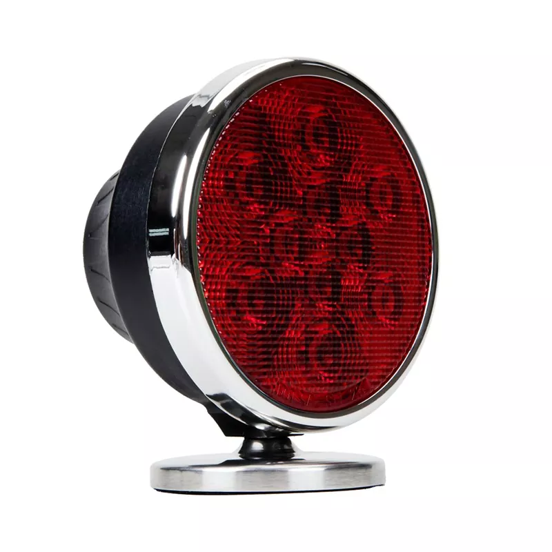 Luce per rimorchio magnetica wireless rotonda cromata